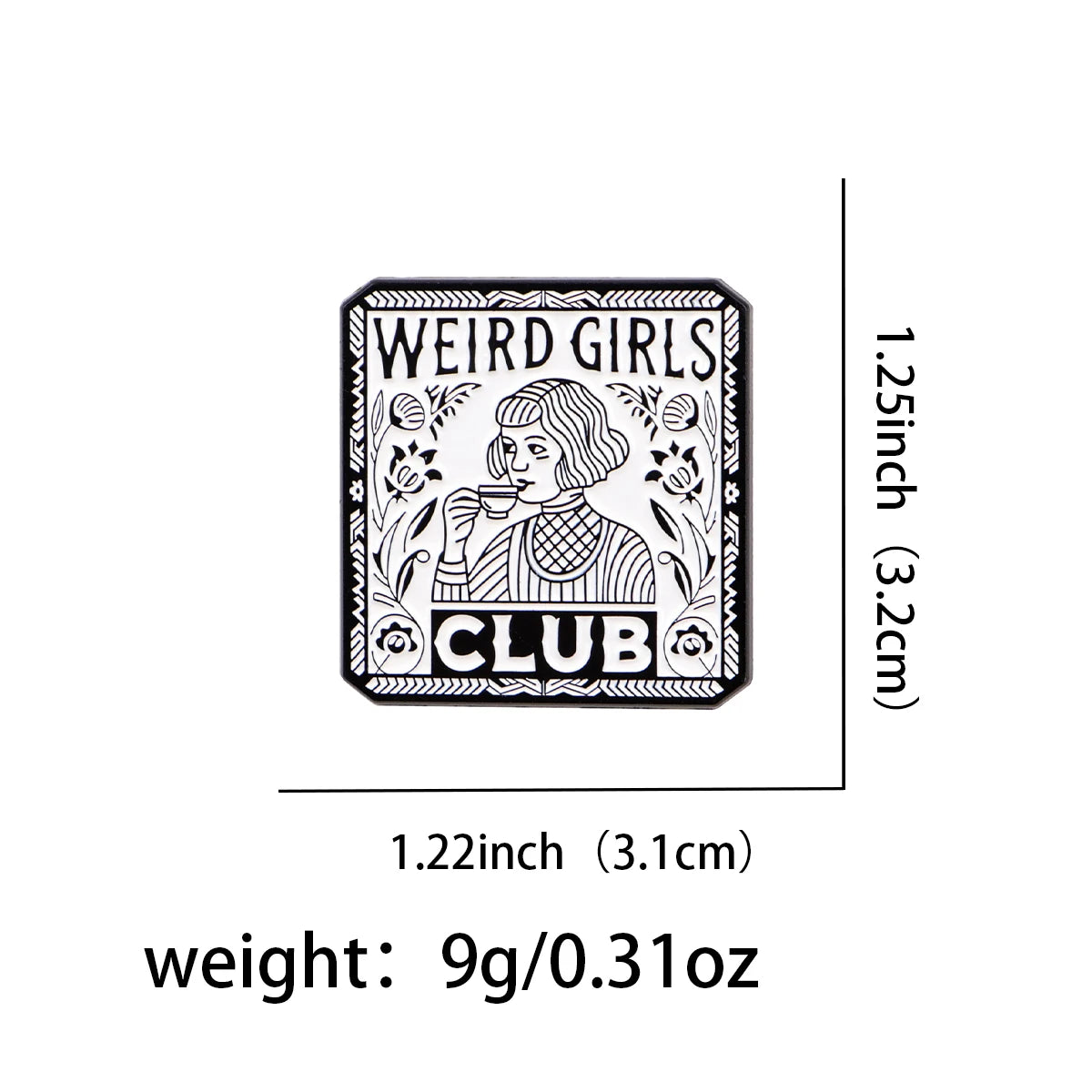 Weird Girls Club Enamel Pin