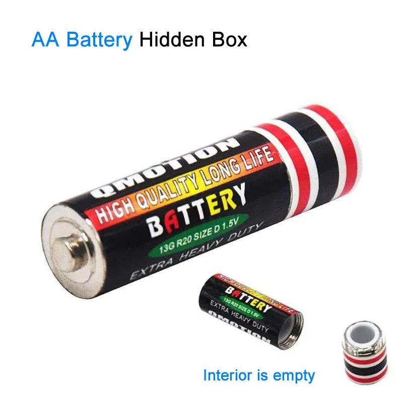 Portable Hidden Storage Dry Cell Battery Empty Case Sight Secret Hide Cash Jewelry Pills For Travel Outdoor Money Safe