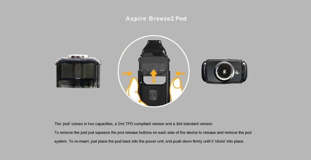 Aspire Breeze 2 AIO Kit Built-in 1000mAh Battery with 2ml/3ml Tank - Vape Kit - vapes