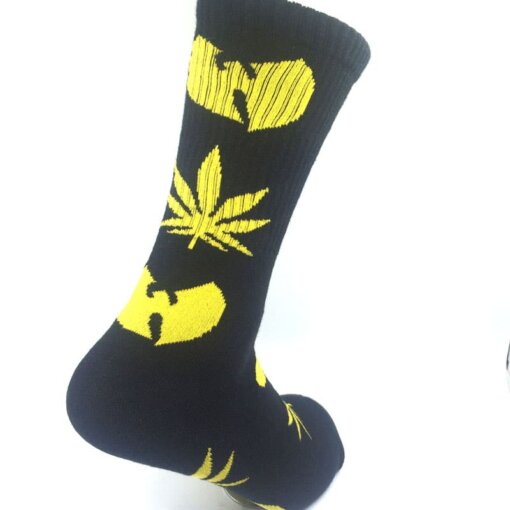 Wu Tang Socks w/ Hemp Leaf & Wu Tang Logo