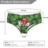 Weed Leaf Printed Roll Your Weed On It Womens Underwear 2