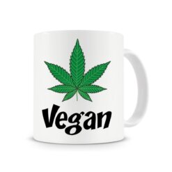 Vegan Weed Leaf Coffee Mug