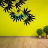 The Chronic Marijuana Weed Leaf Bathroom Shower Curtain