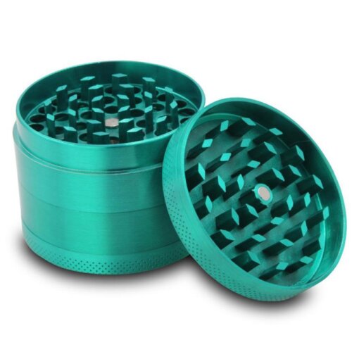 High Quality 4-layer Aluminum Herb Grinder with Stainless Steel Pollen Screen