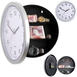 Large Secret Wall Clock Style Safe Storage Stash
