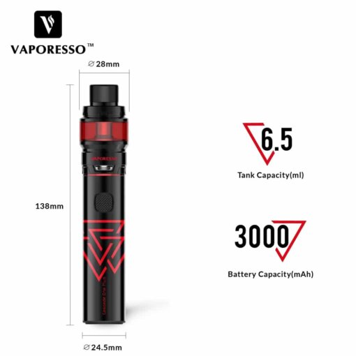 New Arrival E Cigarette Kit Original Vaporesso Cascade One Plus SE Kit 3000mAh Battery 6.5ml All in One Pen Vape Kit