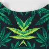 Hip Hop Green Weed Workout Top - One Size 3