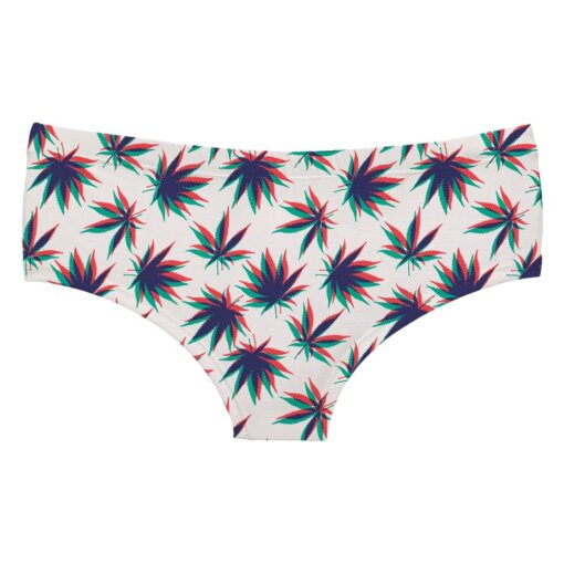 Trippy 3D Weed Leaf Panties - One Size 1