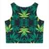 Hip Hop Green Weed Workout Top - One Size 1