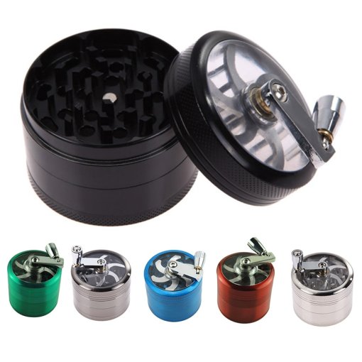 40mm Herbal Crusher Tobacco Grinder Smoke Manual Kitchen Herb Metal Layer Grinders Spice Mill Cigarette Accessories 1