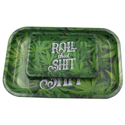 Roll That Shit Metal Rolling Tray HD Pattern
