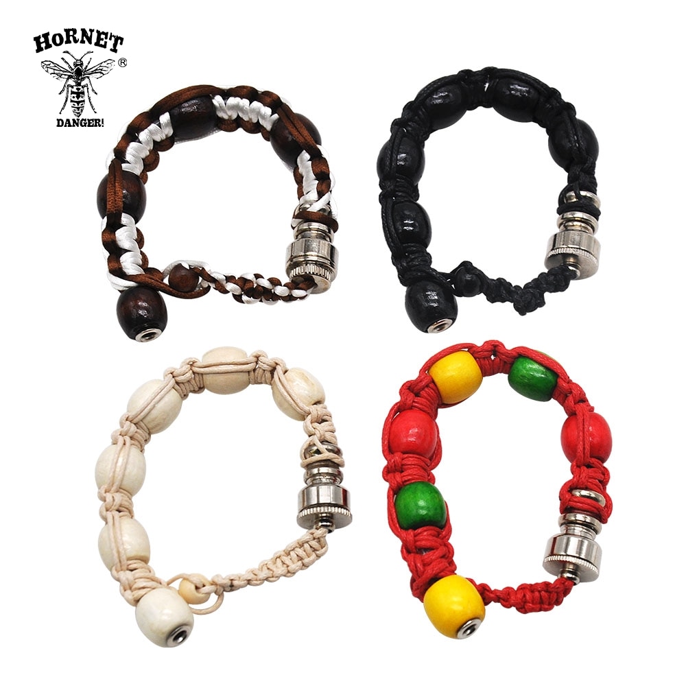 Jamaican Rasta Beaded Bracelet Pipe - weed-pipes, weed-jewelry, weed-bracelets, smoking