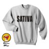 Unisex Indica Weed Shirt Cannabis Crewneck Sweatshirt  1