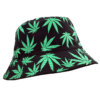 Fisherman Style Multi Color Weed Leaf Bucket Hat 2