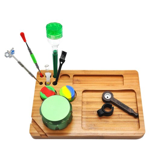 All In One Flower and Oil Smoking Kit w/ Rolling Tray