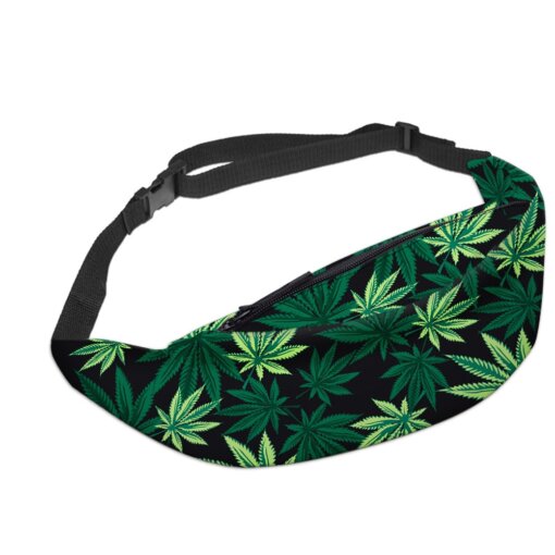3D Printed Marijuana Leaf Printed Fanny Pack