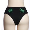 Double Marijuana Leaf Women's Booty Short Panties