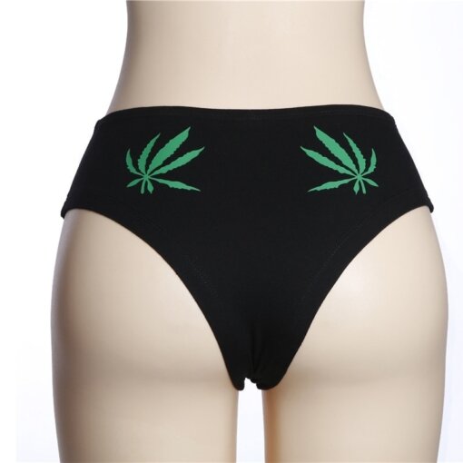 Double Marijuana Leaf Women’s Booty Short Panties