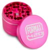 Formax420 Pink Aluminum Herb Grinder w/ Pollen Catcher,  Scraper, & Pollen Presser 2