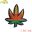 Marijuana Leaf Embroidery Iron On Patches 16