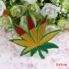 Marijuana Leaf Embroidery Iron On Patches 5