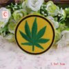 Marijuana Leaf Embroidery Iron On Patches 6