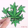 Marijuana Leaf Embroidery Iron On Patches 2