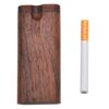 Pocket Sized Wood Dugout w/ One Hitter Metal Cigarette Pipe 4