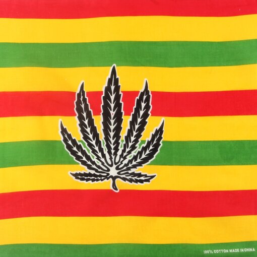 Green & Black Legalize Weed Bandanna Headscarf