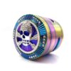 New Style Tobacco Grinder Skull Shape 4 Layers 63mm Rainbow Color Zinc Alloy Herb Grinder for Smoking Weed Tobacco Crusher 2