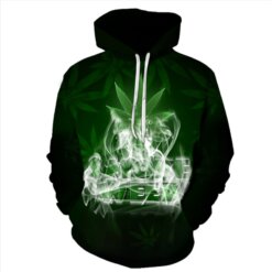 Marijuana Leaf 3D Smoke Hoodie