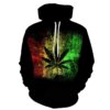 Abstract Psychedelic Weed Hoodie