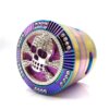 New Style Tobacco Grinder Skull Shape 4 Layers 63mm Rainbow Color Zinc Alloy Herb Grinder for Smoking Weed Tobacco Crusher 1