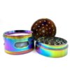 New Style Tobacco Grinder Skull Shape 4 Layers 63mm Rainbow Color Zinc Alloy Herb Grinder for Smoking Weed Tobacco Crusher 3