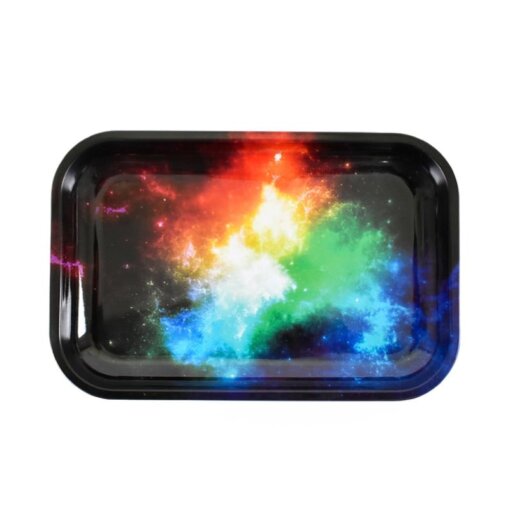 Colorful Space Weed Rolling Tray 11