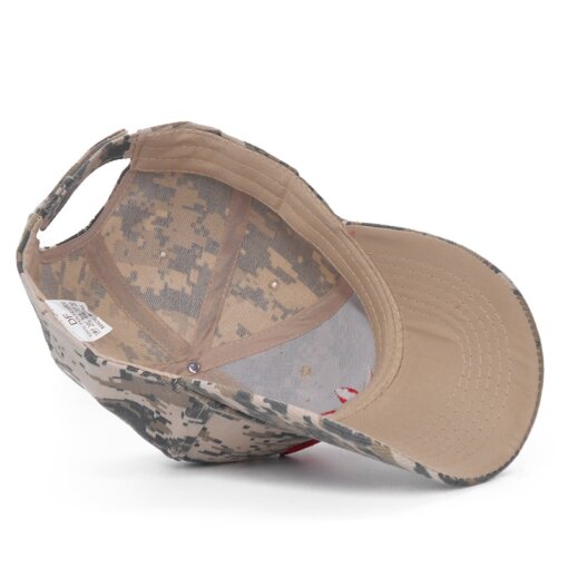 Camouflage Weed Bent Brim Baseball Hat 1
