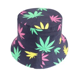 Colorful Weed Leaf Bucket Hat