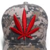 Camouflage Weed Bent Brim Baseball Hat 4