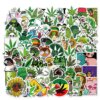 100 PCS Weed Character Leaves Graffiti Stickers Baby Children's Classic DIY Toy Bike Travel Luggage Guitar Waterproof PVC Decals 1