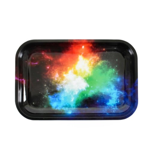 Colorful Space Weed Rolling Tray