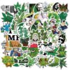 50pcs Assorted Funny Weed Character Sticker Pack  1