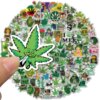 100 PCS Weed Character Leaves Graffiti Stickers Baby Children's Classic DIY Toy Bike Travel Luggage Guitar Waterproof PVC Decals 2
