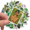 50pcs Assorted Funny Weed Character Sticker Pack  3