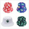 HUOBAO Men Women Weed Maple Leaf Bucket Hat Hip Hop Fisherman Panama Hats Embroidery Outdoor Casual Swag Bob Visor Bucket Cap 1