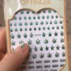 Weed Leaf Nail Art 3D Decal Stickers 2