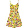 Trippy Weed Print Summer Dress