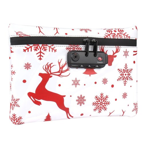 Limited Christmas Edition Leather Smell Proof Bag With Lock
