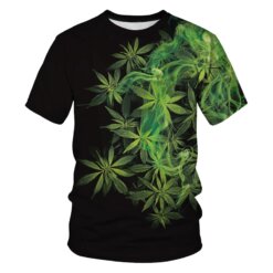 Green Smoke Pot Leaf T-Shirt