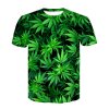 Green Smoke Pot Leaf T-Shirt