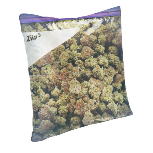 Dank Weed Zip Lock Bag Pillow Case